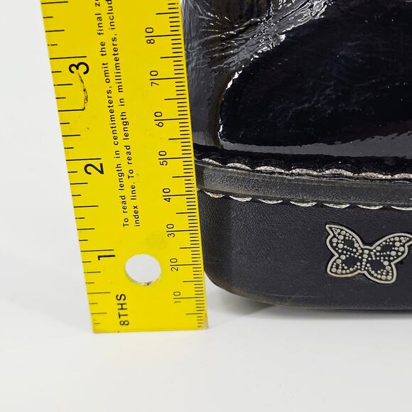 Alegria Black Paloma Patent Leather Mary Jane Platform Slip On Shoe 41 / 10.5-11 - Picture 9 of 9